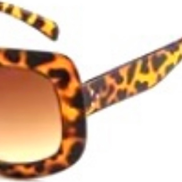 🕶WIDE FRAME RECTANGLE GOGGLE TORTOISE STYLISH SUNNIES-NEW🕶TRENDY‎ - Picture 8 of 15
